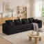 Canapé modulaire en forme de L, canapé modulaire compressé en velours côtelé de style minimaliste moderne, se déplie en un lit, une chambre à coucher, un canapé compressé confortable, une conception compacte, un canapé-lit multifonctionnel pour le salon-2054788473