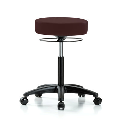 Adjustable Height Lab Stool with Removable Casters/Wheels