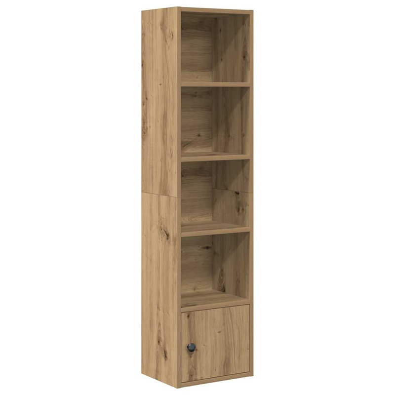 Conary 31cm W Bookcase, (5 Shelves) 127cmH x 31cmW x 24cmD, Artisan Oak