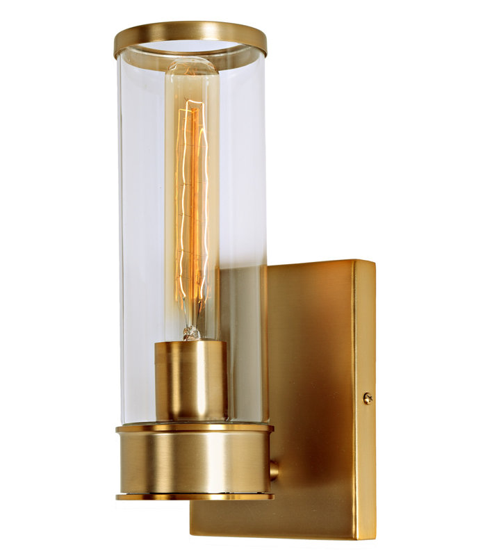 Gilford Armed Sconce, Satin Brass