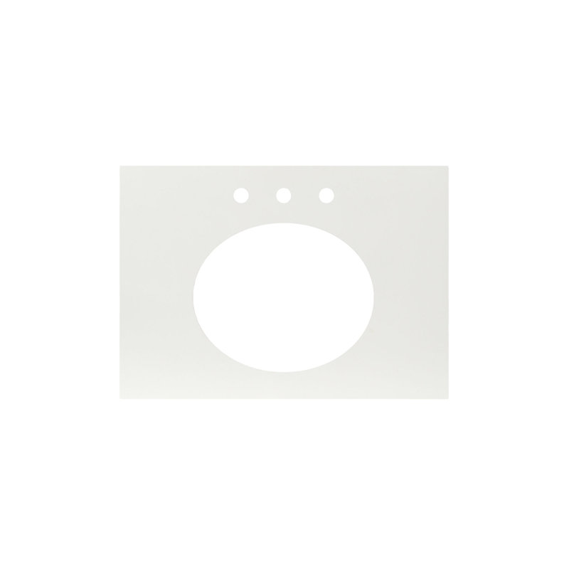 NativeStone 30.5" Single Bathroom Vanity Top, Pearl