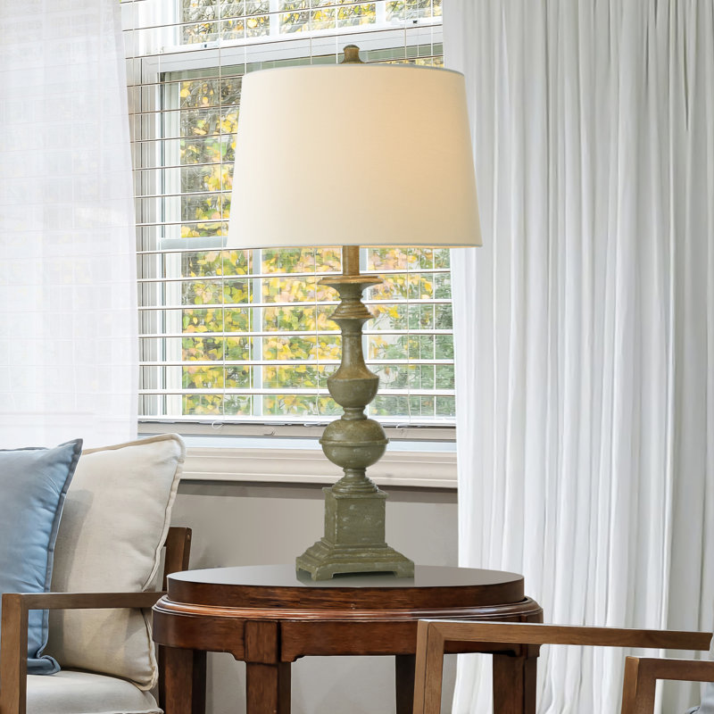 Chilhowie Table Lamp, Brown, White