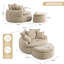 Chaise longue surdimensionnée avec repose-pieds 53,15 po-160127555