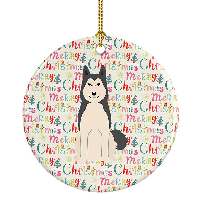 Figurine suspendue Merry Christmas West Laika Spitz