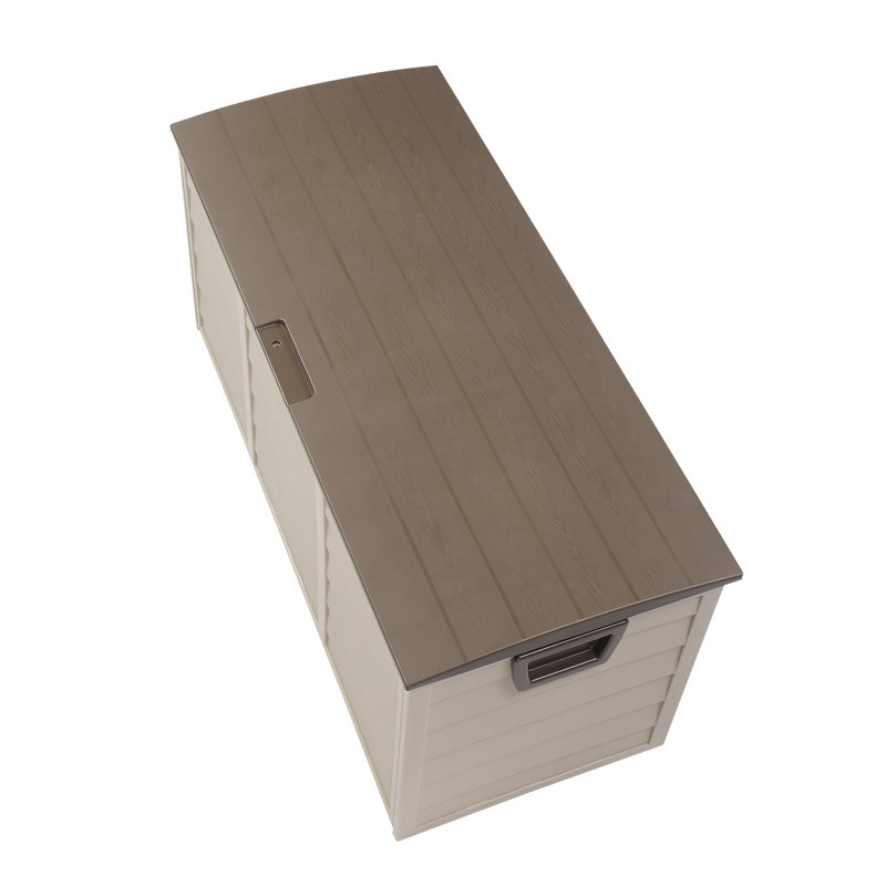Coffre de rangement pour terrasse en plastique 75Gal
