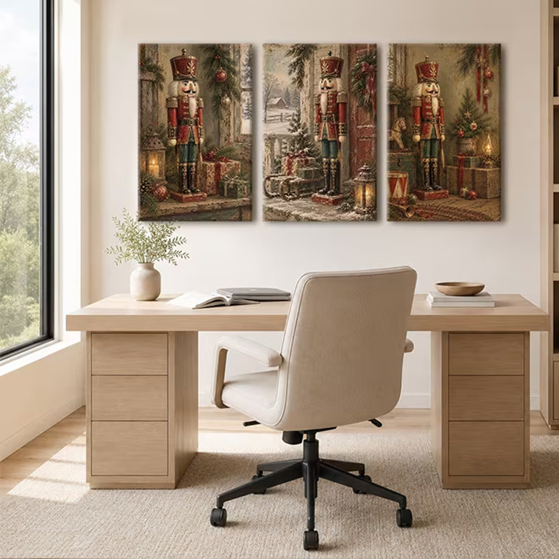3 Piece Wrapped Canvas Wall Art, 90cm H x 60cm W