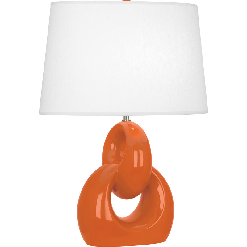 Fusion Ceramic Table Lamp, Pumpkin