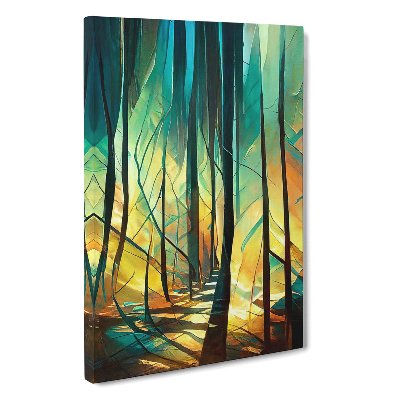 Forest Expressionism No.3 - Wrapped Canvas, 50cm H x 35cm W