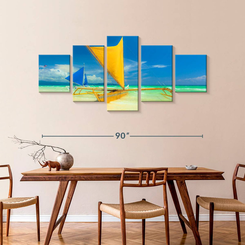 Caribbean Catamaran Boat, 42" H x 92" W