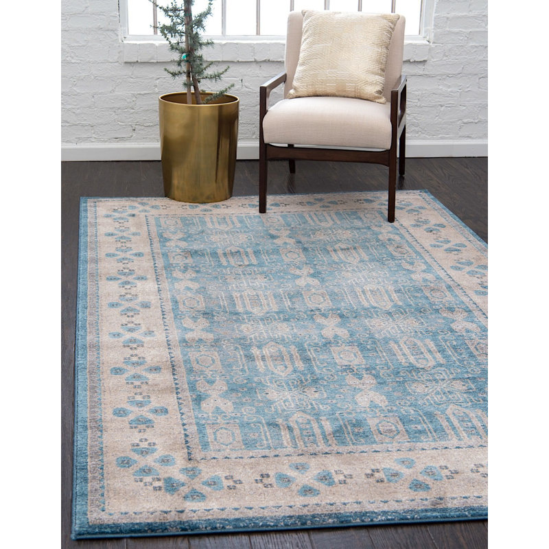 Linz Ikat Indoor Rug, Rectangle 2' x 3'