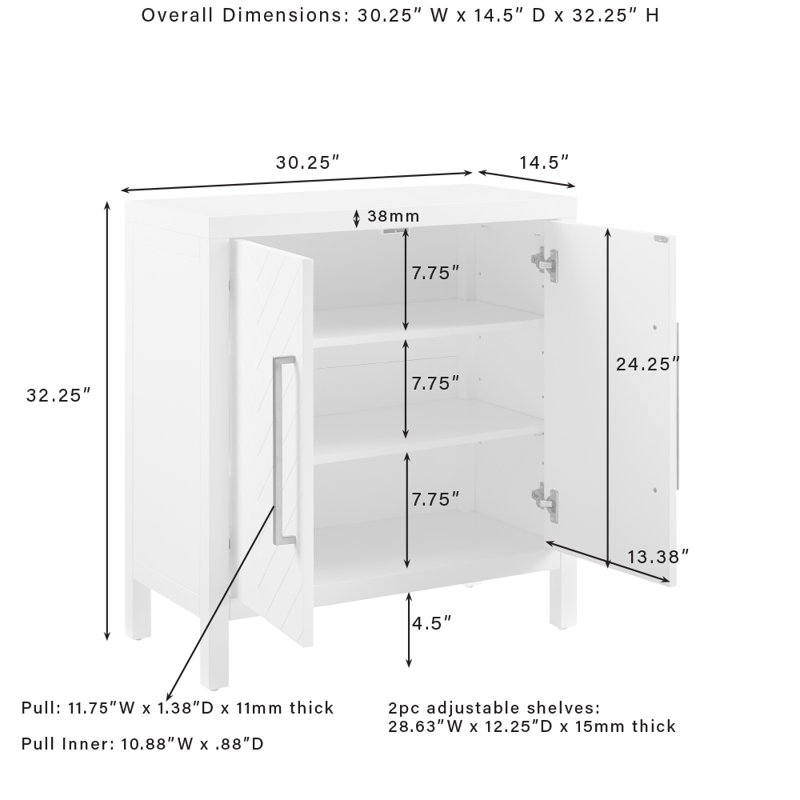 Godehart Accent Cabinet, Dark Brown