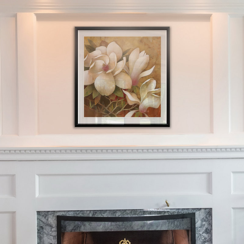 Sweet Magnolia I - reproduction d'art sur papier, H 26,5 po x l 26,5 po x P 1,5 po