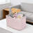 Woven Cotton Rope Storage Basket With Handles, Rectangle Organizer Bin For Shelves, Closet, Nursery, Toys, Books, And Home Decor-1380214922