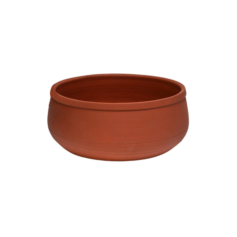 Ceramic Pot Planter, Umber, 12 cm H x 30 cm W x 30 cm D