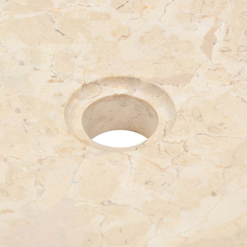Emeline Marble Countertop Basin, Cream