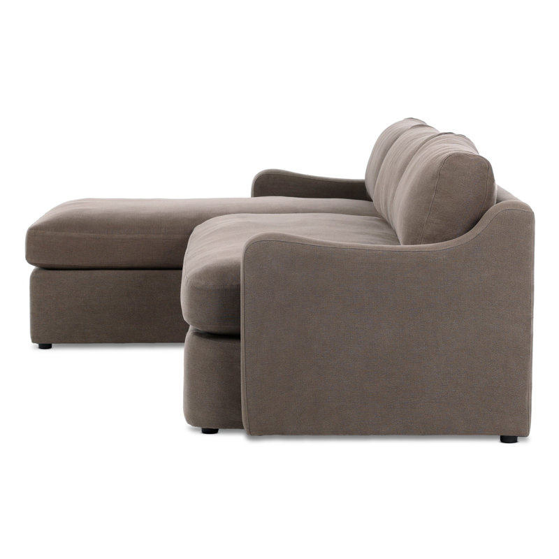 Aurelia 2-Piece Sectional, Left Hand Facing, Boatway Coffee Linen