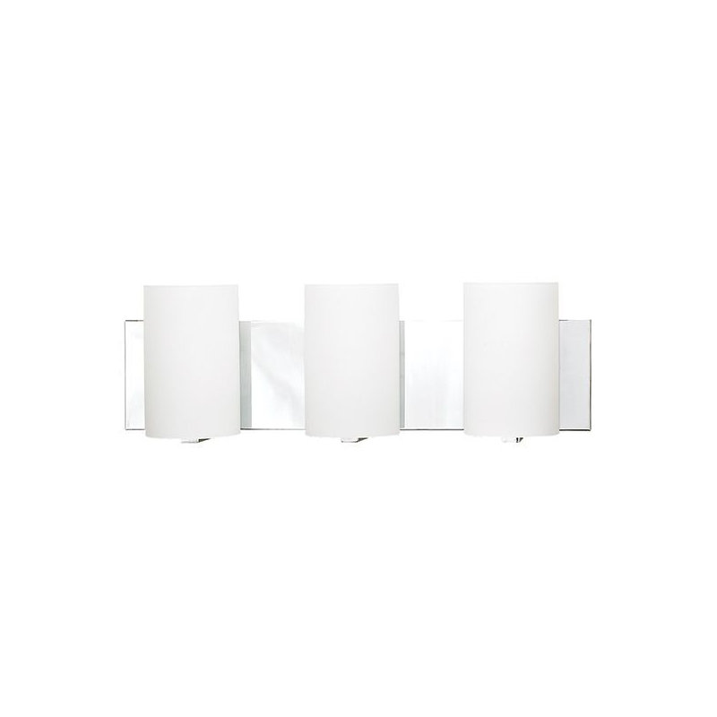 Éclairage pour meuble-lavabo à 3 lumières Abhijeet, Chrome