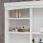Armoire de salle de bain avec panier à linge inclinable et tiroirs, armoire de salle de bain avec tablettes réglables, style autoportant