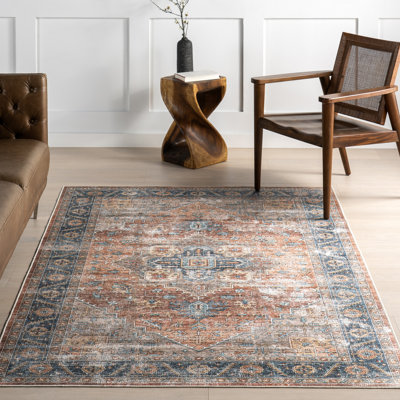 Tapis lavable à la machine Purnima Medallion
