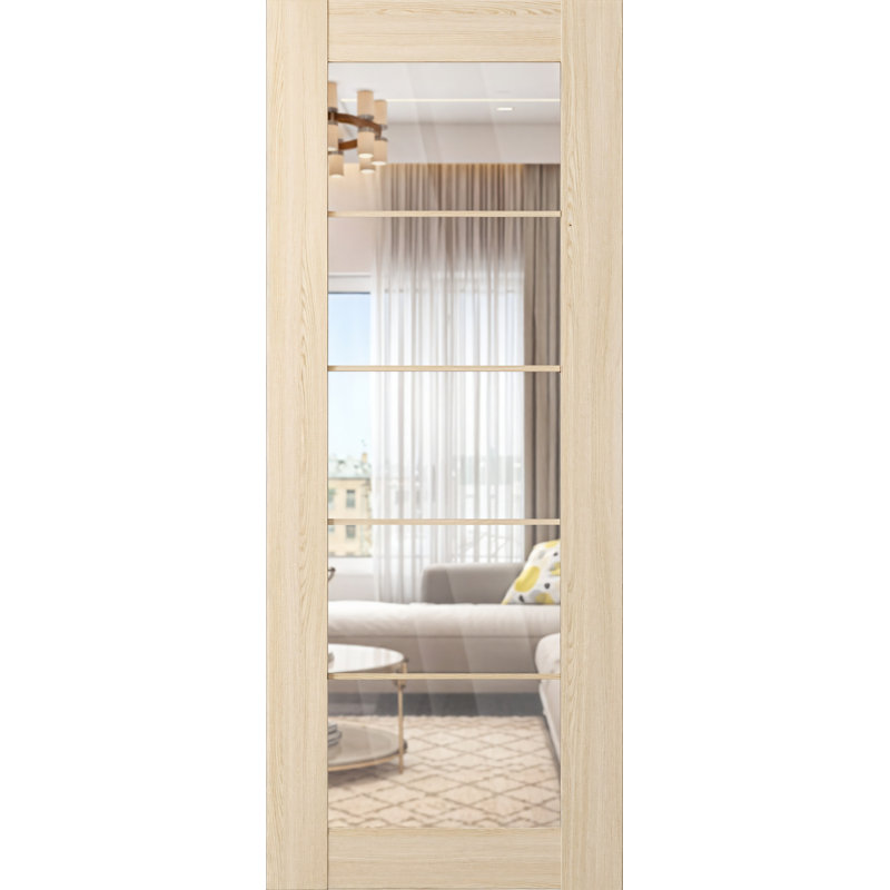 Dalle de porte standard Avon 5 Lite, Frêne de la loire, 27,75 po x 79,37 po
