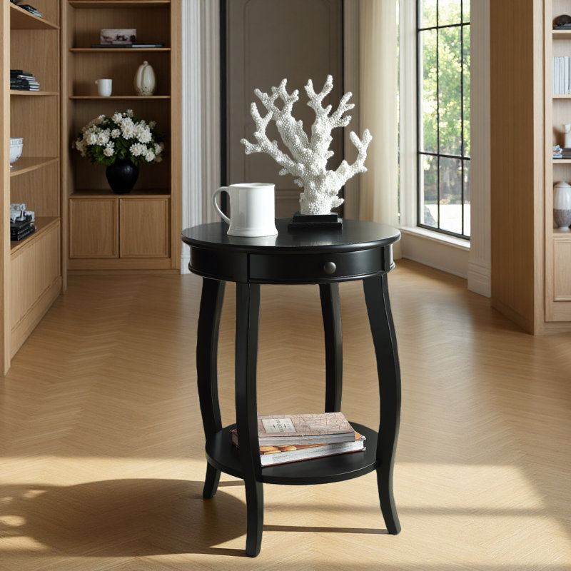 Table d'appoint Finish, Noir