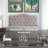 Upholstered Button-tufted Platform Bed Frame with Adjustable Height Headboard-1685596277-1685596170