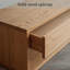 Repose-pieds minimaliste avec rangement en bois massif de chêne et mortaise Tenon-1321277617