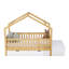 Lit pour tout-petits House avec tiroirs de rangement et commode à plateau relevable House