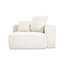 Méridienne rembourrée en velours côtelé avec coussin-174217565