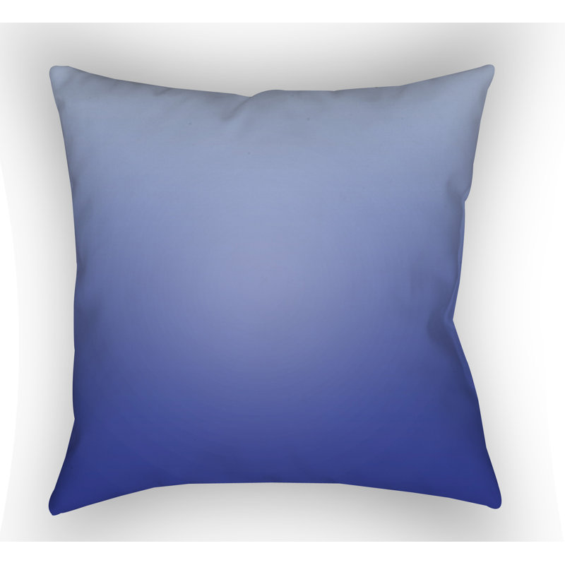 Textures Indoor/Outdoor Throw Pillow, Dark Blue, 20" H x 20" W x 5" D