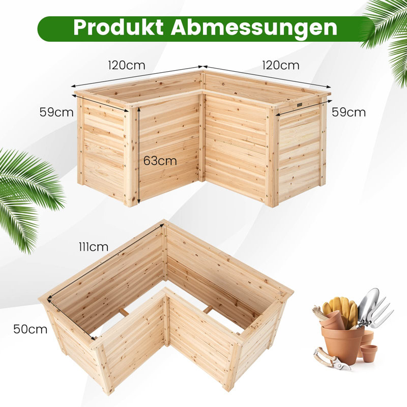 Ashaureah Wood Planter Box
