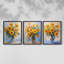 Étude florale CLVII -Set de 3 estampes giclées encadrées -Prêt à-521982161-521982190