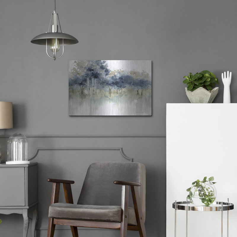 «Waters Edge I» par Carol Robinson Latitude Run®, art mural en métal, 24 po x 16 po, H 16 po x l 24 po