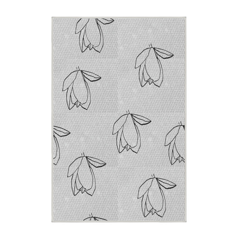 Floral Indoor Rug, Rectangle 8' x 12'