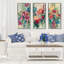«Flower Market», reproduction de 3 pièces sur toile flottante-62940570
