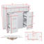 Meuble-lavabo 36 po avec lavabo en céramique durable, portes à fermeture en douceur, tablettes flexibles et tiroirs spacieux-559529273