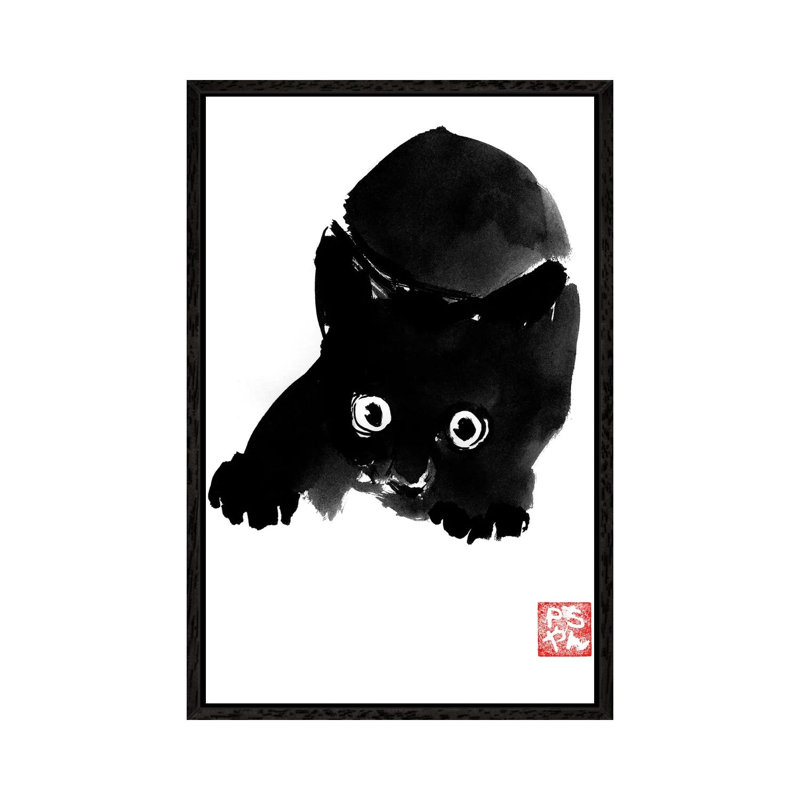 Fear by Péchane - Print on Canvas, Black Framed, 66.04 cm H x 45.72 cm W