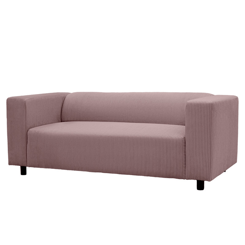 3 Seater Corduroy Sofa, Dusty Pink