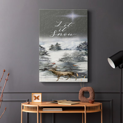 Let It Snow -Gallery Wra envelopped Cavas