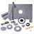 Home Upgrade Complete Shower Curb Kit – Center Drain Tray with Curb, Waterproof Membrane, Seals, Bonding Flange, Corners, Trowel & Level-113215079-113215080-122803691