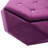 Purple, Polygon Diamond , Velvet Footrest , Comfortable, Spacious Storage, Entryway Elegant Purple With Design, Multi - Functional Storage And Seating In Bedroom, 34"l X 30.5"w 13.5"h-183460273