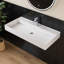 Lavabo de salle de bain mural 39 "avec trou pour robinet Chloe