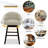 Arihan Swivel Upholstered Counter Stool with Solid Wood Frame-1526921970
