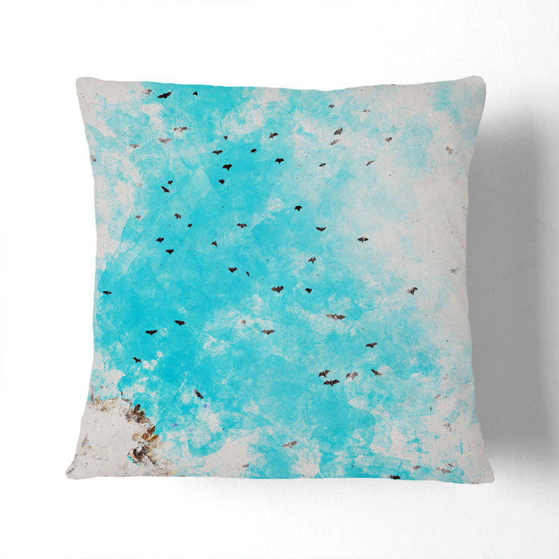 Flying Bats In Rwanda Square Throw Cushion, 40cm H x 40cm W x 15cm D