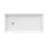 DreamLine SlimLine 32 inch D x 60 inch W x 2 3/4 inch H Single Threshold White Alcove Shower Base with 2 inch Polished Nickel Left Round Drain-118322163-118322172