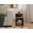20'' S-Shaped End Table and Bookcase With Open Storage Shelves-1346976519