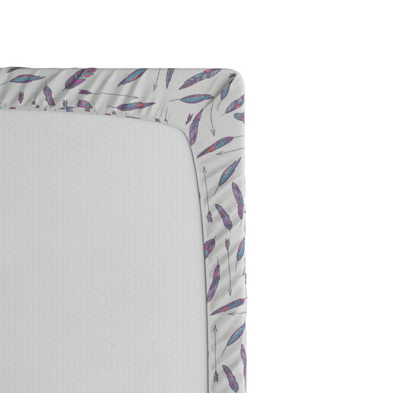 Microfiber Floral Fitted Sheet, Twin XL Fitted Sheet