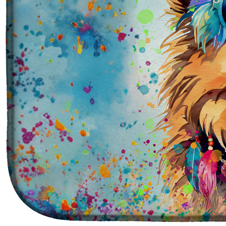 Caroline's Treasures 14 in. x 21 in. Chow Chow Dish Drying Mat