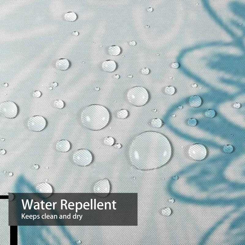 Rideau de douche rétro avec 12 crochets, L 72 po x l 84 po