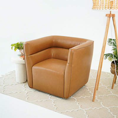 Chaise pivotante rembourrée